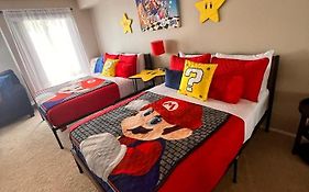 Mario, Harry Potter & Disney Loft Universal Studios 10Min Loft Apartment